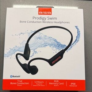 New Prodigy Swim Bone Conduction Wireless Headphones - Black